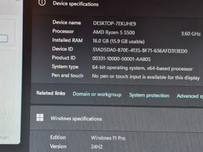 Pc Ryzen 5 5500/GTX 1050Ti/16Ram|en|Pc Ryzen 5 5500/GTX 1050Ti/16Ram|/enhu|Ryze