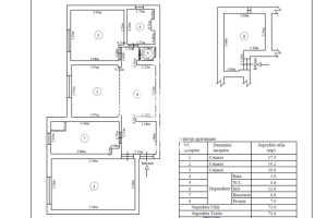 Apartament 3 camere Sibiu Terezian, 2 băi, parter înalt, 66 mp, pivniță