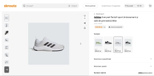 Adidas Everyset IF3200 pantofi sport albi unisex sala fitness training marimea 40 noi in cutie