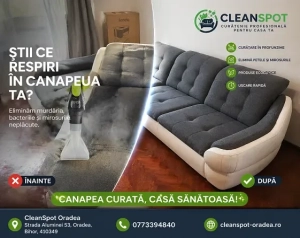 Curățare Tapiterie Oradea | Spălare &amp; Igienizare Pfesională CleanSpot