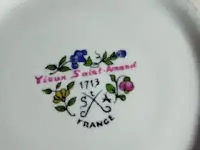 Doua vase cu capac ceramica antica saint amand