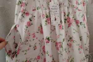 Rochie fără Mâneci Belle Poque Primăvară Retro pentru Femei – Roz Floral XL