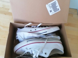 Tenisi unisex Converse Chuck Taylor All Star Ox, culoare alb, marimea 40 model clasic basketi