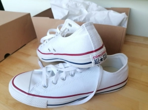Tenisi unisex Converse Chuck Taylor All Star Ox, culoare alb, marimea 40 model clasic basketi