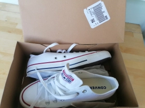 Tenisi unisex Converse Chuck Taylor All Star Ox, culoare alb, marimea 40 model clasic basketi