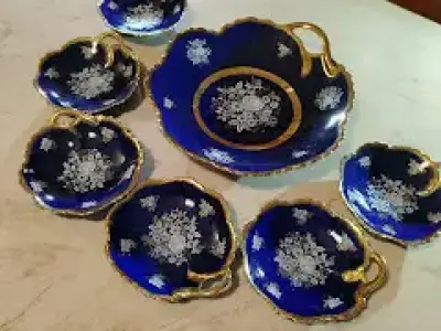 Serviciu pentru capsuni din portelan francez