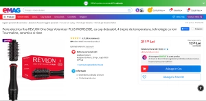 Perie electrica fixa REVLON One-Step Volumiser PLUS RVDR5298E, cu cap detasabil, 4 trepte temp