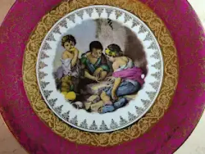 Farfurie decorativa din portelan Limoges