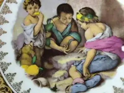 Farfurie decorativa din portelan Limoges