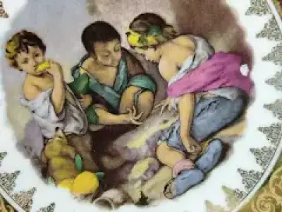 Farfurie decorativa din portelan Limoges