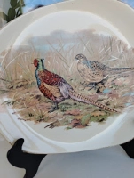 Farfurie din ceramica salins cu fazani  