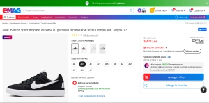 Nike Tiempo Trainer – Adidași bărbați | pantof sport stil tenis fotbal | confort zilnic | MAri