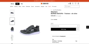 Skechers BURNS AGOURA Olive – Adidași bărbați verde oliv – comozi Memory Foam – mărimea 41 - p