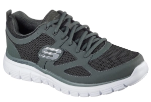 Skechers BURNS AGOURA Olive – Adidași bărbați verde oliv – comozi Memory Foam – mărimea 41 - pantofi