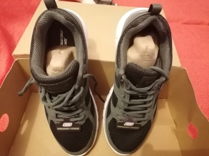 Skechers BURNS AGOURA Olive – Adidași bărbați verde oliv – comozi Memory Foam – mărimea 41 - p