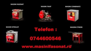 Masini fasonat, taiat, spiralat fier