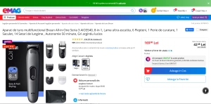 Trimmer pentru față/păr/corp Braun - AIO3540 Aparat de tuns multifunctional Braun All-in-One B