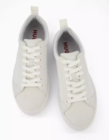 Adidasi tenesi sneakers din piele ecologica Hugo Boss, model Morrie Tenn alb, marimea 40 - ORI