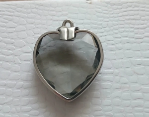 Pandantiv inimă Swavski din argint – original|en|Swavski heart pendant made of si