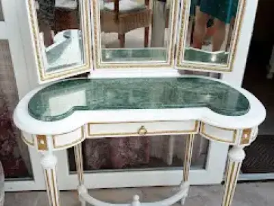 Consolă de toaletă antică franțuzească, Napoleon III, restaurată