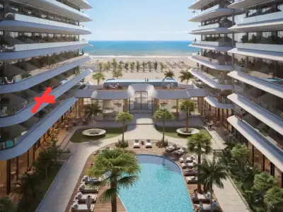 Cesiune Studio cu parcare Resort 5 * prima linie la mare Mamai nord 